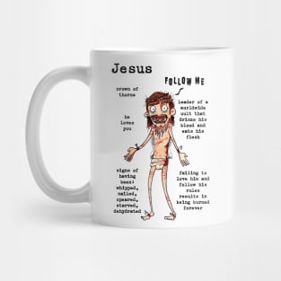 Zombie Jesus Follow Me Mug